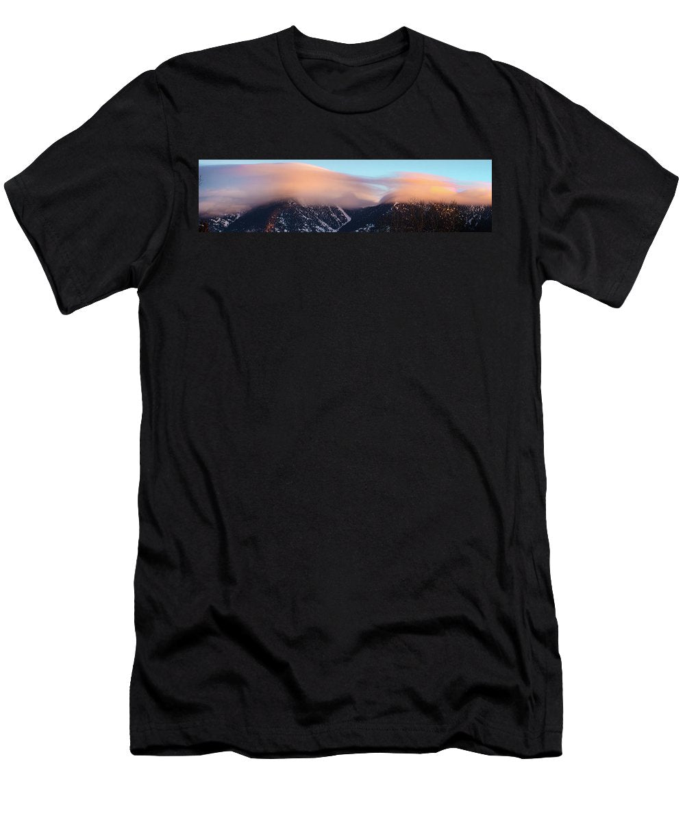 Clouds Blowing Across Peaks - T-Shirt
