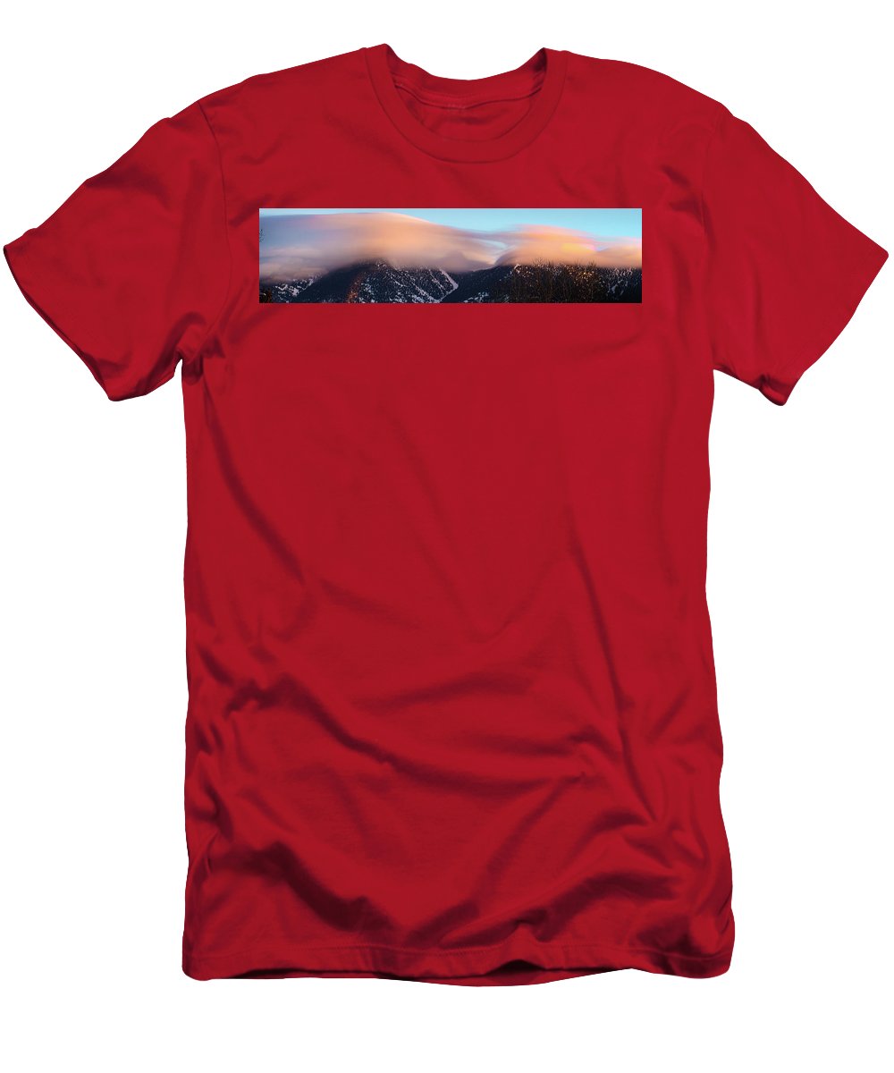 Clouds Blowing Across Peaks - T-Shirt