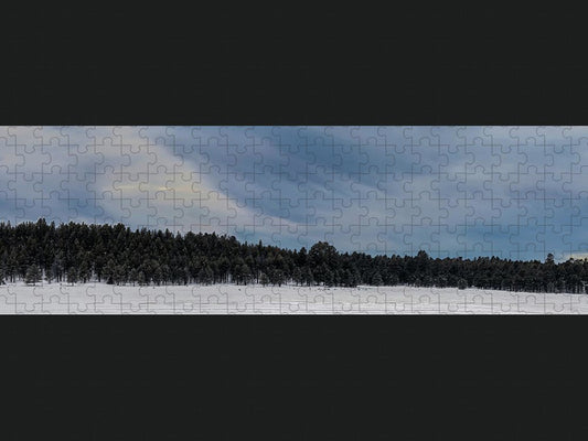 Clouds Over Frozen Lake - Puzzle