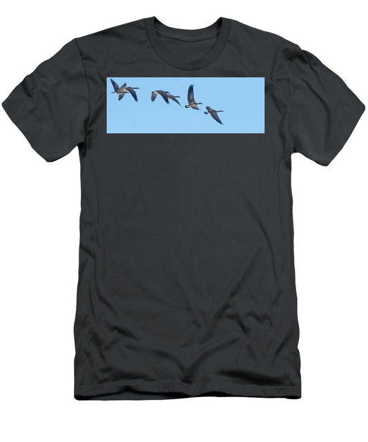 Coordinated Wingbeats of Canada Geese  - T-Shirt