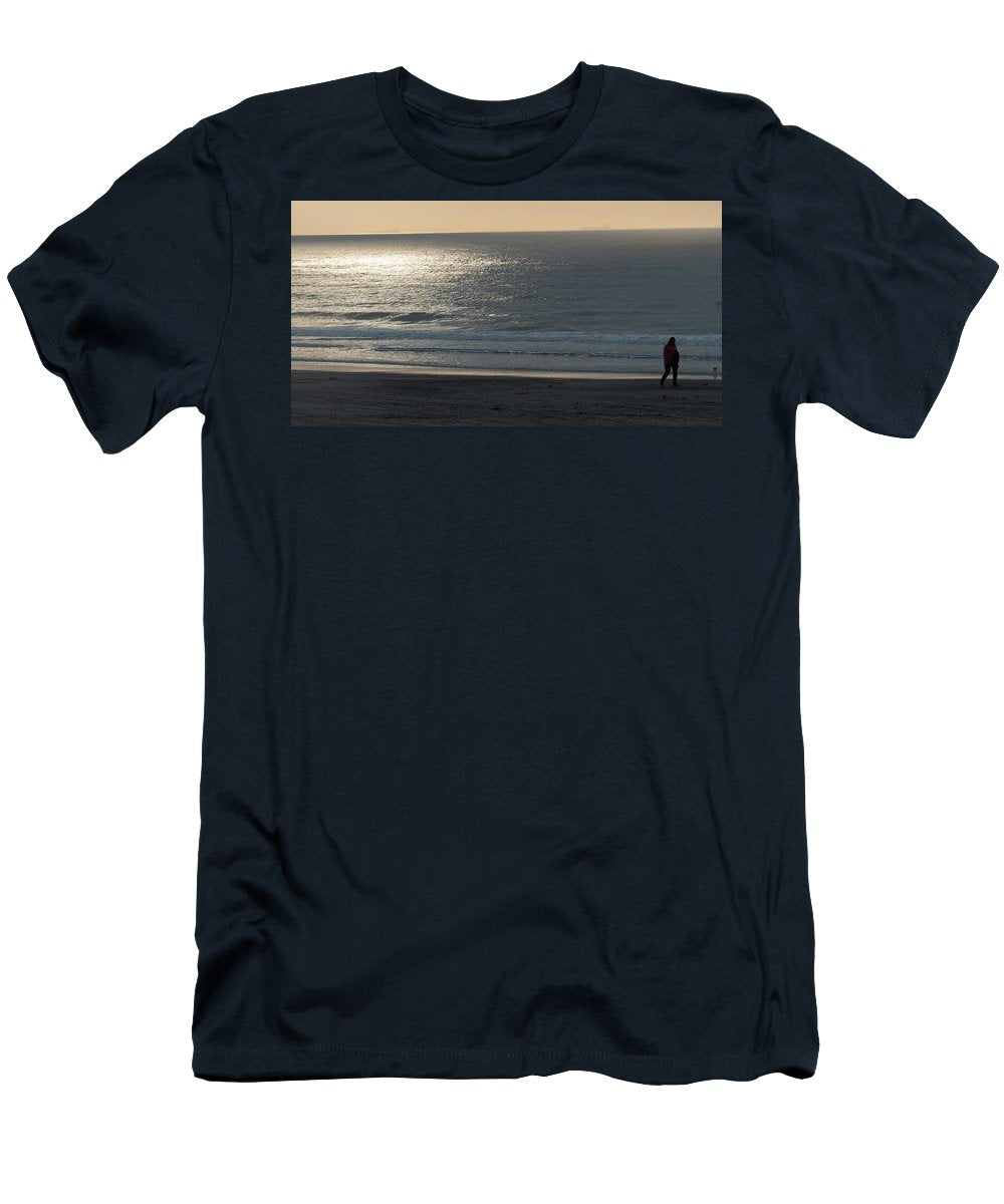 Person On Beach WIth Sun  - T-Shirt