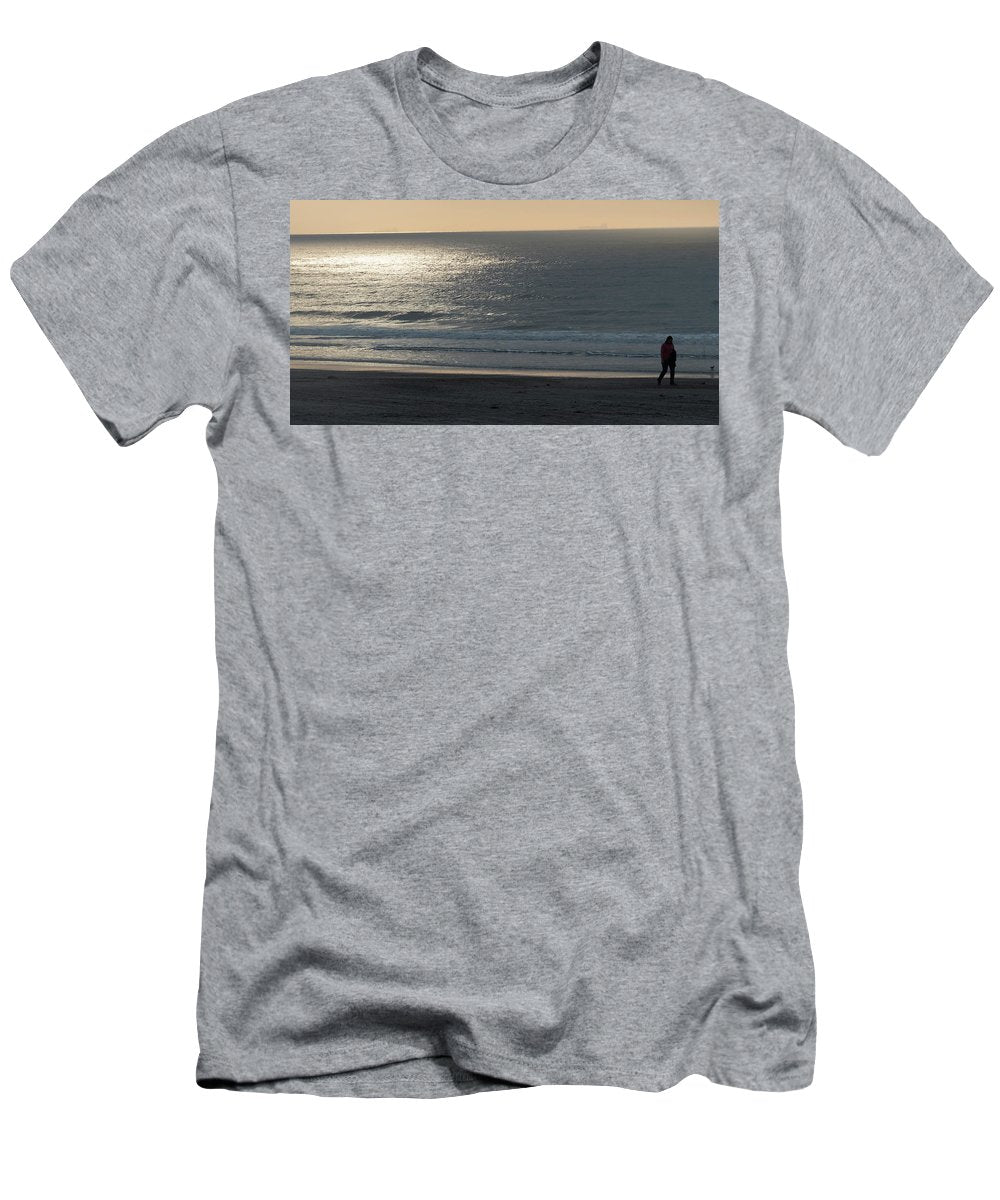 Person On Beach WIth Sun  - T-Shirt